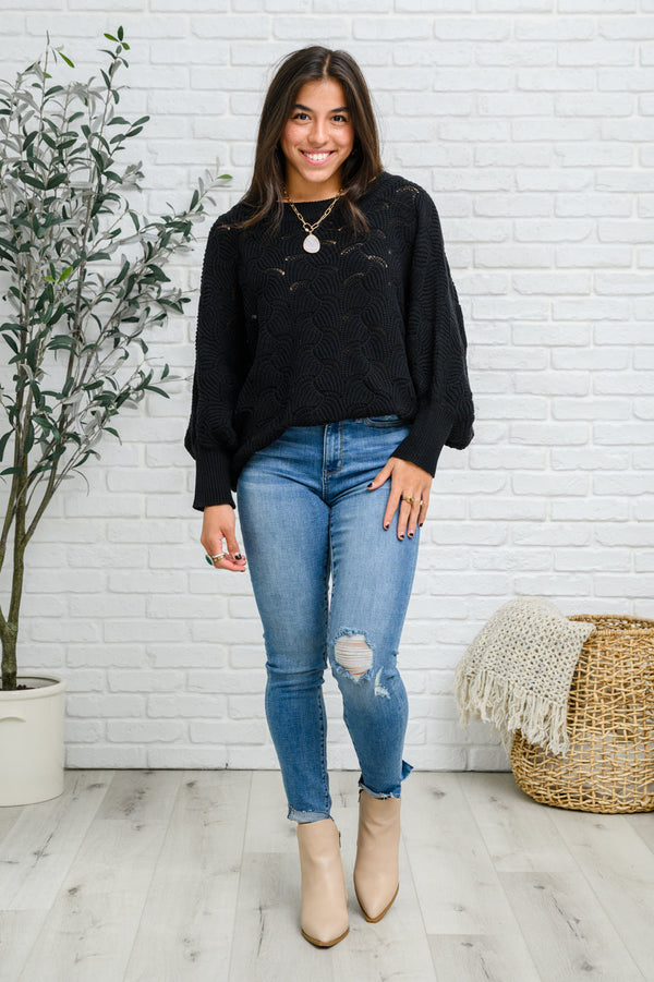 Designed For Details Sweater in Black