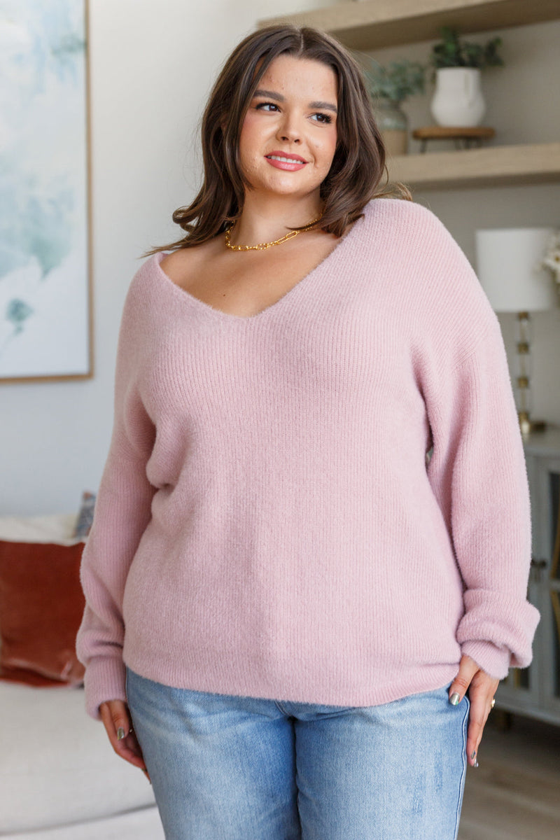 Plush Feelings V-Neck Sweater